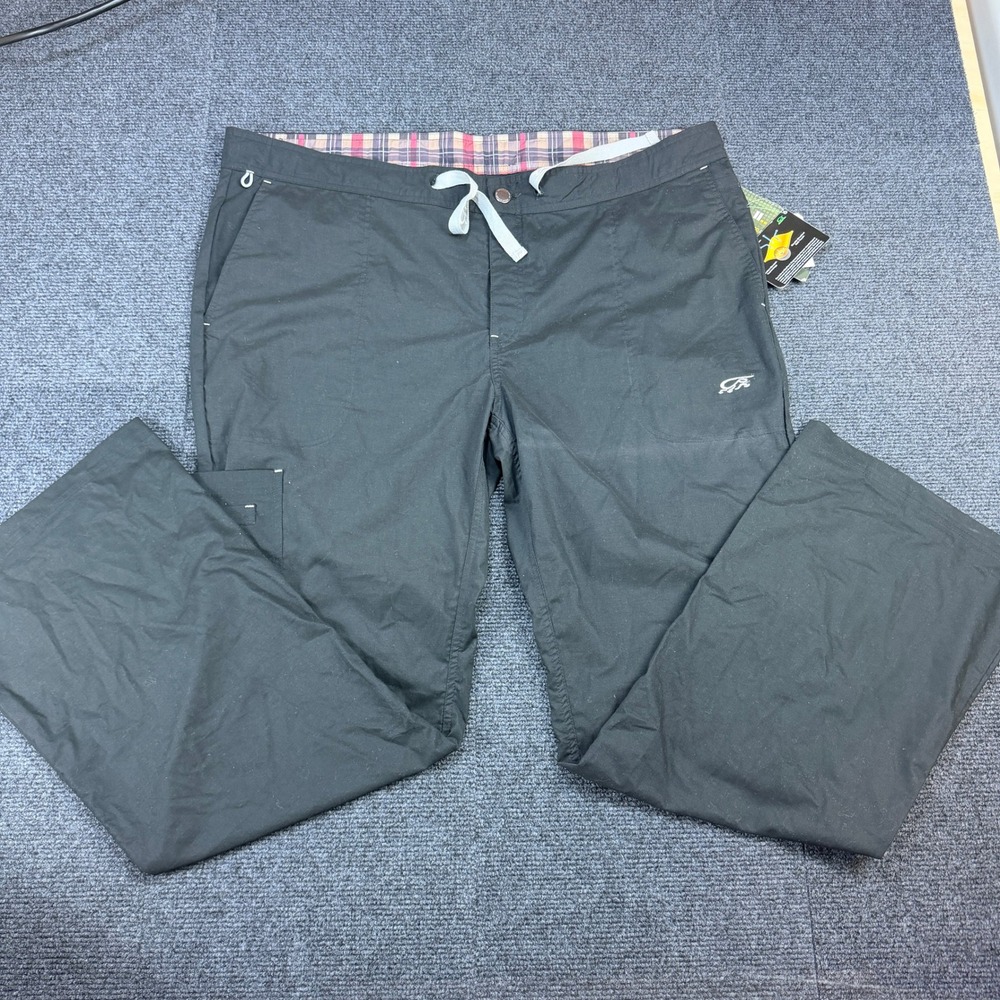 IguanaMed Stealth Black Scrub Pants 2XL Style 7300 Cargo‎ Stretch Medical NWT